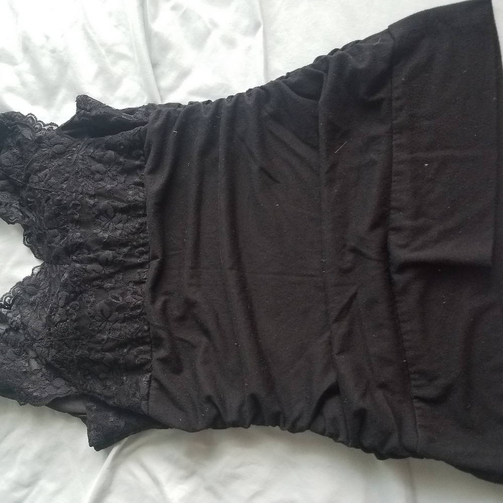 Black lace shirt